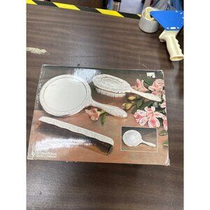 International Silver company 3 piece silencer plated dresser set SKU 3710